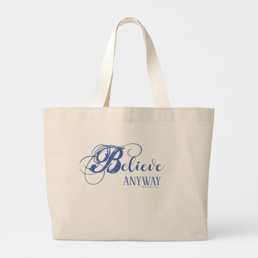 Geloof hoe dan ook Jumbo Tas (Achterkant)