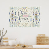 Geloof hoe dan ook Poster (Keuken)