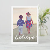 GELOOF | HOLIDAIRE FOTOKAART FEESTDAGENKAART (Staand voorkant)