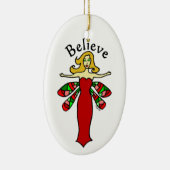 Geloof Holiday Dragonfly Fairy Keramisch Ornament (Rechts)