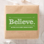 Geloof Holiday Homemade Craft of Cadeaulabel Etiket (Insitu)