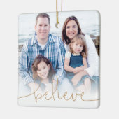 Geloof Holiday Photo Keepomwille Keramisch Ornament (Links)