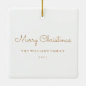 Geloof Holiday Photo Keepomwille Keramisch Ornament (Achterkant)