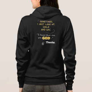 Geloof Hoodies Kijk Omhoog Lach Bedankt God Hoodie