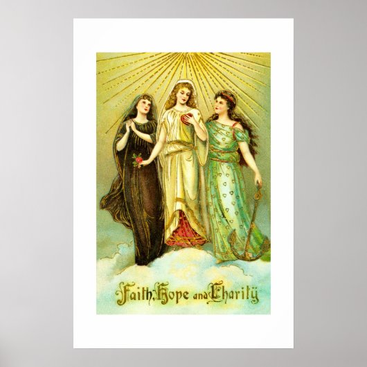 Geloof, hoop en liefdadigheid poster (Voorkant)