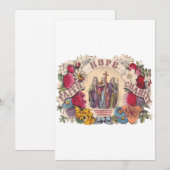 Geloof, hoop en liefdadigheid Theologische deugden Feestdagenkaart (Voorkant / Achterkant)