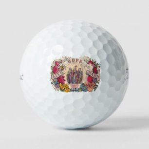 Geloof, hoop en liefdadigheid Theologische deugden Golfballen