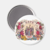 Geloof, hoop en liefdadigheid Theologische deugden Magneet (Voorkant / Achterkant)