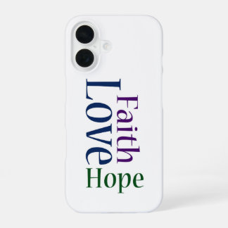 Geloof, hoop en liefde: 1 Korintiërs 13:13 iPhone  16 Hoesje