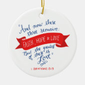 Geloof, hoop en liefde 2 keramisch ornament (Voorkant)