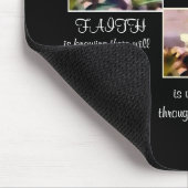 Geloof, hoop en liefde bloemenmousepad muismat (Hoek)