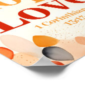 Geloof, hoop en liefde Boho Christelijke Wall Art Poster (Hoek)