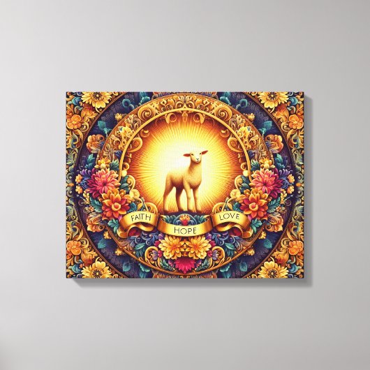 Geloof, hoop en liefde" Canvas (Voorkant)