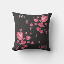 Geloof, hoop en liefde Christelijk Sierkussen