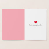 Geloof Hoop en Liefde Hart Folie Kaarten (Binnen)