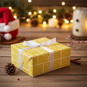 Geloof hoop en liefde vintage goud Kerstmis Cadeaupapier