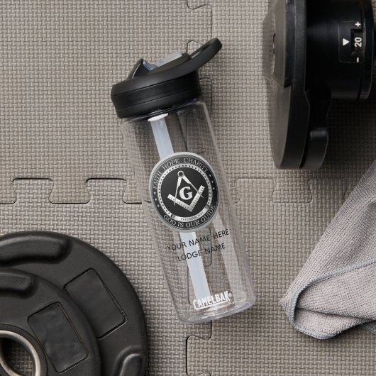 Geloof, Hoop, Liefdadigheid Zilver Vrijmetselarij Waterfles