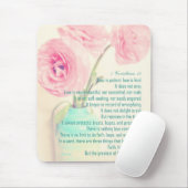 geloof hoop liefde 1 Corinthians 13 ranunculus flo Muismat (Met muis)