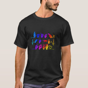 Geloof Hoop Liefde ASL Amerikaanse Gebarentaal Har T-shirt