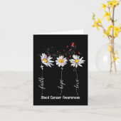 Geloof Hoop Liefde Bloedkanker Bewustzijn Bloem GI Kaart (Gele Bloem)