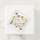 Geloof Hoop Liefde bloemrijk Bedankjes Labels (In situ)