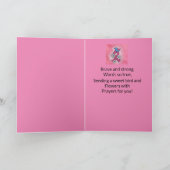 Geloof Hoop Liefde Borstkanker Roze Lint Kaart (Binnen)