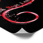 Geloof Hoop Liefde Bourgondië Lint Hersenen Aneury Poster (Hoek)