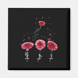 Geloof Hoop Liefde Bourgondië Zonnebloem Hersenane Magneet