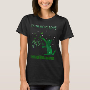 Geloof Hoop Liefde Brein Disabilities Awareness 1 T-shirt