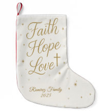 Geloof Hoop Liefde Christelijke Kerstsok