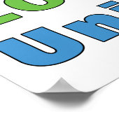 Geloof Hoop Liefde Eenheid Poster (Hoek)