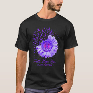 Geloof Hoop Liefde Epilepsie Bewustzijn Overlevend T-shirt