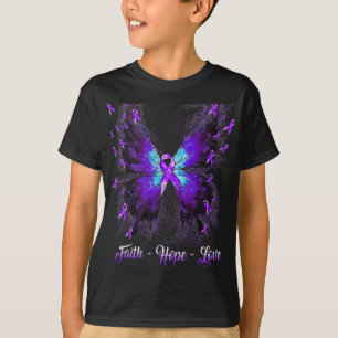 Geloof Hoop Liefde Fibromyalgie Bewustzijn 2 T-shirt