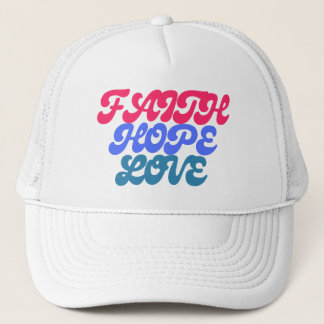 Geloof Hoop Liefde Gelovigen en Trendsetters Trucker Pet