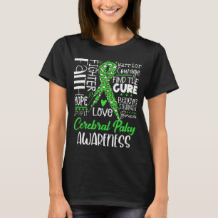 Geloof Hoop Liefde Genees Cerebrale Verlamming Bew T-shirt