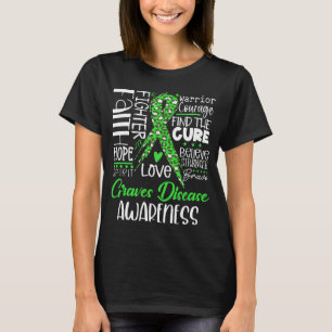 Geloof Hoop Liefde Genees De Ziekte Van Graves Bew T-shirt