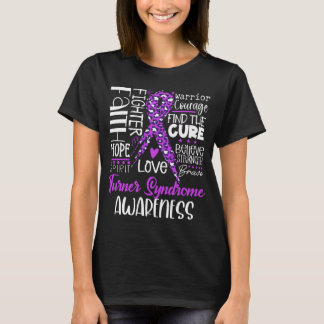 Geloof Hoop Liefde Genees Turner Syndroom Bewustzi T-shirt