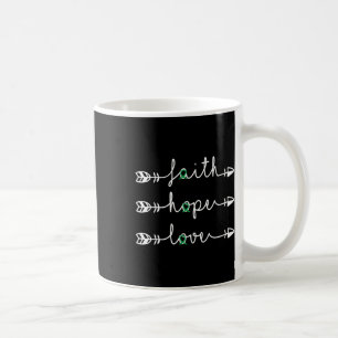 Geloof Hoop Liefde Groene Lint Nierziekte Bewustzi Koffiemok