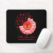 Geloof Hoop Liefde Hersenaneurysma Bewustzijn Over Muismat (Met muis)