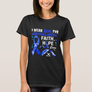 Geloof Hoop Liefde Ik Draag Blauw Voor Hydrocefalu T-shirt