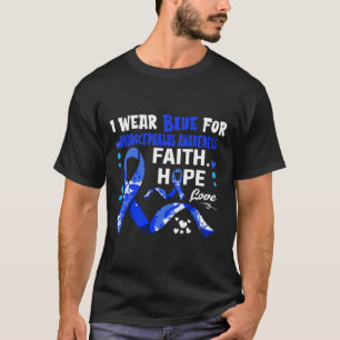 Geloof Hoop Liefde Ik Draag Blauw Voor Hydrocefalu T-shirt