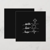 Geloof Hoop Liefde Kaart (Voorkant / Achterkant)