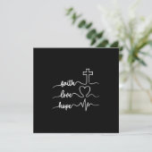 Geloof Hoop Liefde Kaart (Staand voorkant)
