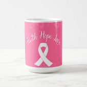 Geloof Hoop Liefde Kanker Overlevende Koffiemok (Center)