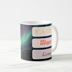 Geloof, hoop, liefde koffiemok