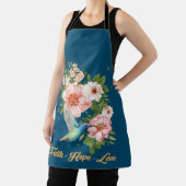 Geloof Hoop Liefde Kolibrie Afbeelding Vogel Print Schort (Insitu)