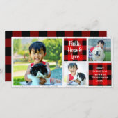 Geloof Hoop Liefde Landblokken Kerstmis Feestdagenkaart (Voorkant / Achterkant)