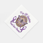 Geloof Hoop Liefde Libel Borstkankerbewustzijn Servet (Hoek)