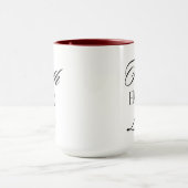 Geloof, hoop liefde minimalistisch ontwerp mok (Midden)