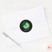 Geloof Hoop Liefde Nierziekte Bewustzijn Groene Ri Ronde Sticker (Envelop)